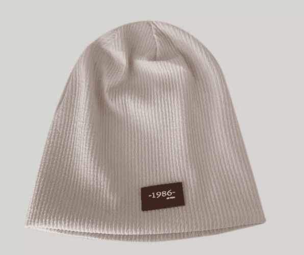 シンプル織り目ビーニー帽
