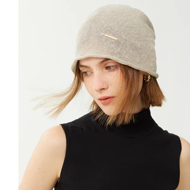 涼やか軽量メッシュビーニー帽