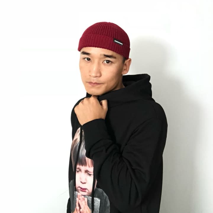 リブ編みクラシックビーニー