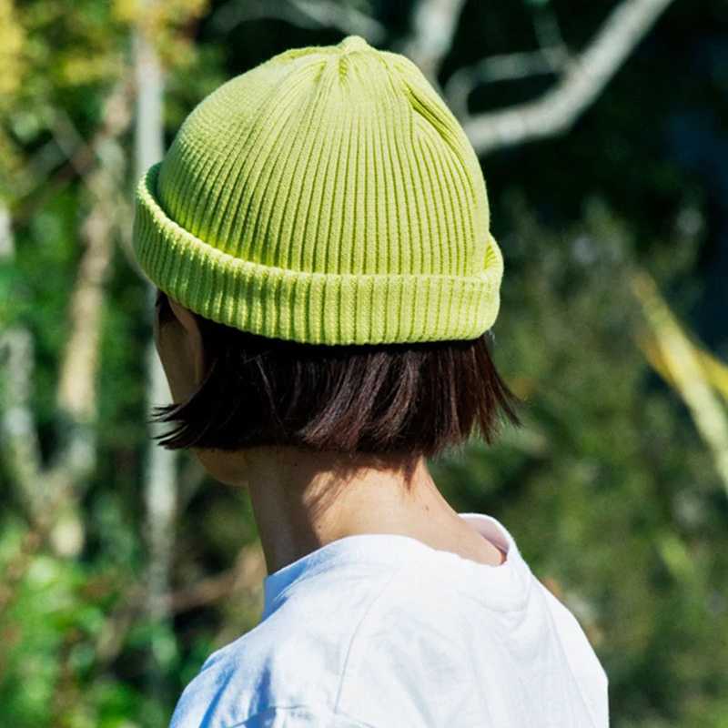 定番リブ編みビーニー