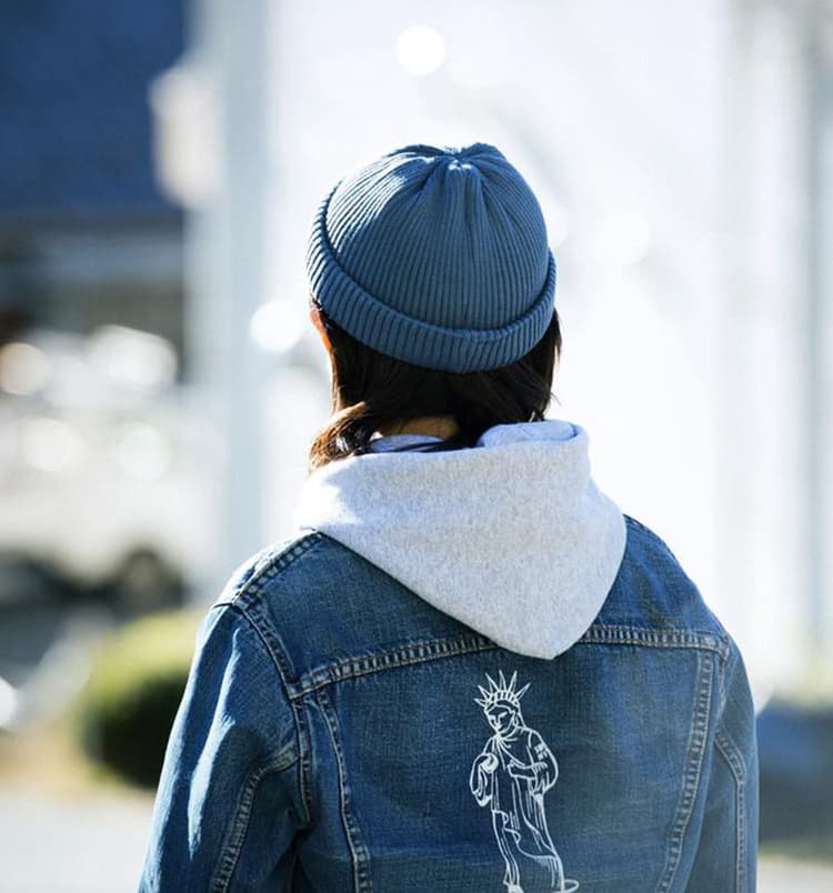 定番リブ編みビーニー